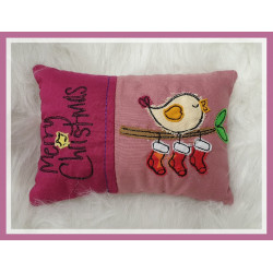 Stickdatei - ITH Kissen Wintervogel